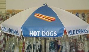 800-buy-cart-umbrella-hot-dog-blue